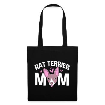Rat Terrier - Stoffbeutel - Schwarz - Vorne