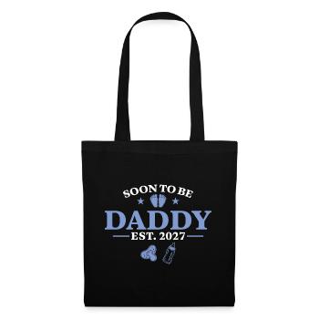 Soon to be Daddy 2027 Pregnancy Reveal - Stoffbeutel - Schwarz - Vorne