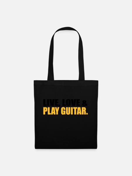 Gitarre - Stoffbeutel - Schwarz