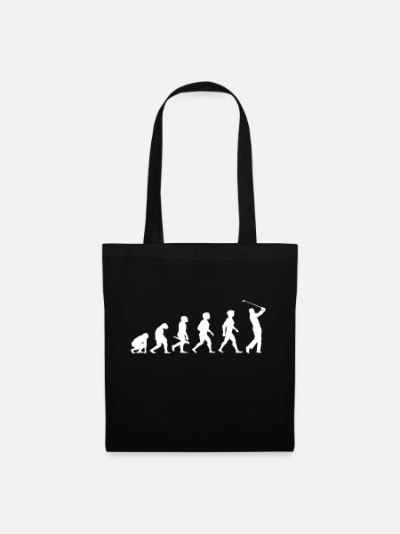 Evolution Golf Golfer Golfer Terrain de golf - Sac en tissu - noir