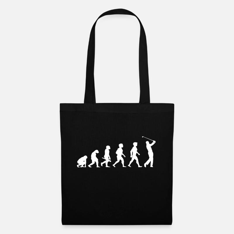 Evolution Golf Golfer Golfer Terrain de golf - Sac en tissu - noir