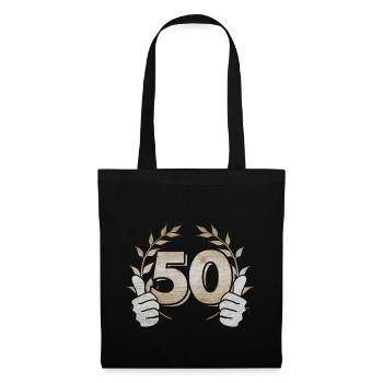 50th birthday 50 years anniversary gift - Tote Bag - black - Front