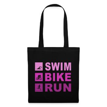 Triathlon - Sac en tissu - noir - Devant