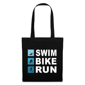 Triathlon - Sac en tissu - noir - Devant