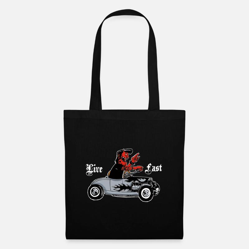 Devil's hotrod - Stoffbeutel - Schwarz