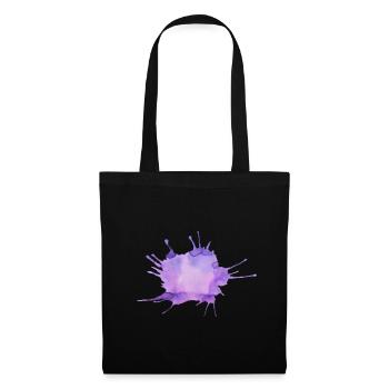 Taches de peinture - Sac en tissu - noir - Devant