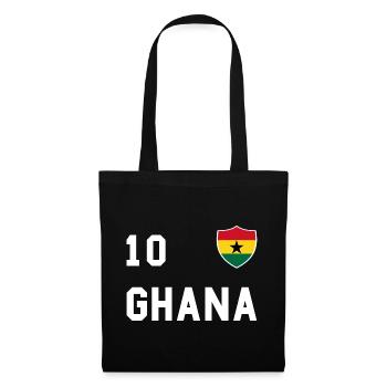 Drapeau du Ghana, cadeau - Sac en tissu - noir - Devant