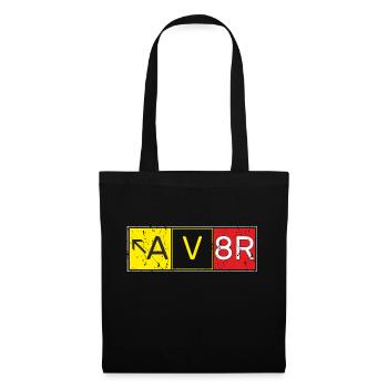 AV8R | AVIATOR aviators, pilots - Tote Bag - black - Front