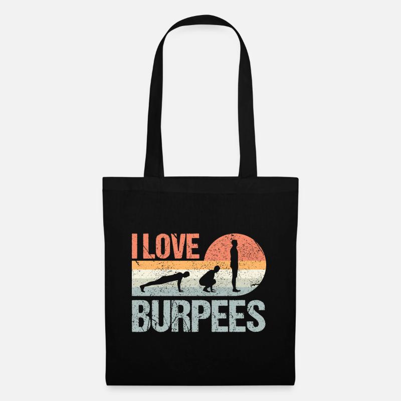 Burpees I Love Burpees - Stoffbeutel - Schwarz