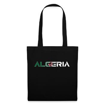 Country lettering - ALGERIA - Algeria flag - Tote Bag - black - Front