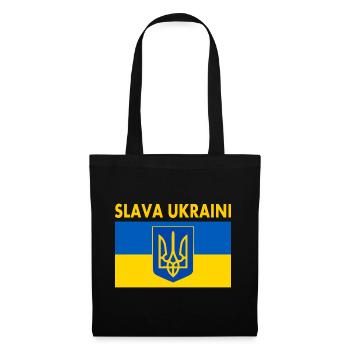 Slava ukraini - Stoffbeutel - Schwarz - Vorne