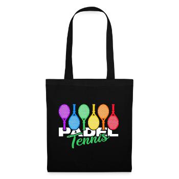 padel padel-tennis paddle padle - Sac en tissu - noir - Devant