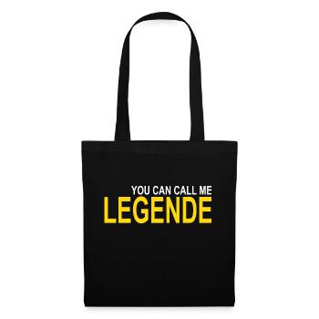 Appelez-moi Légende - Sac en tissu - noir - Devant