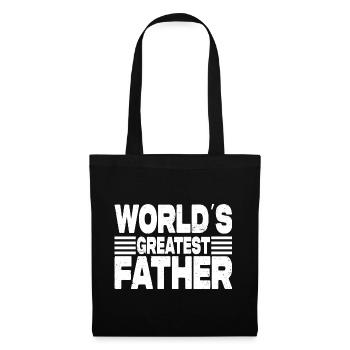 Le plus grand père du monde - Sac en tissu - noir - Devant