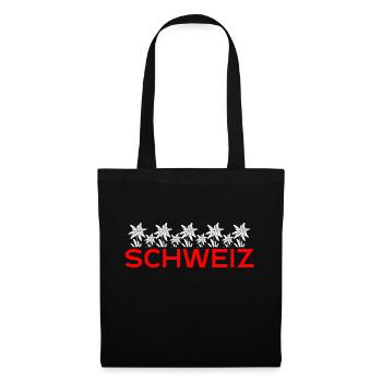 Gentiane suisse - Sac en tissu - noir - Devant