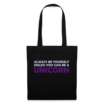 you can be unicorn - Stoffbeutel - Schwarz - Vorne