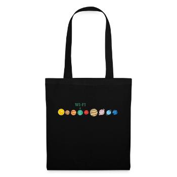 Wi-Fi dans l’espace - Sac en tissu - noir - Devant