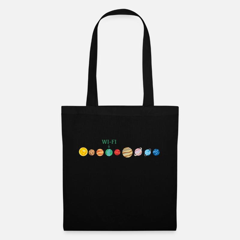 Wi-Fi in space - Tote Bag - black