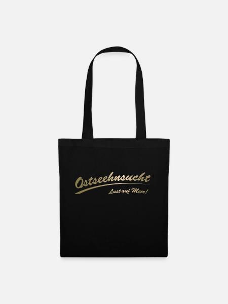 Ostseehnsucht gold - Stoffbeutel - Schwarz
