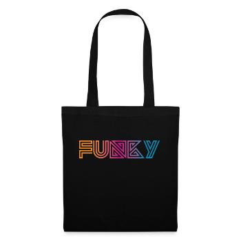 Funky Vintage - Sac en tissu - noir - Devant