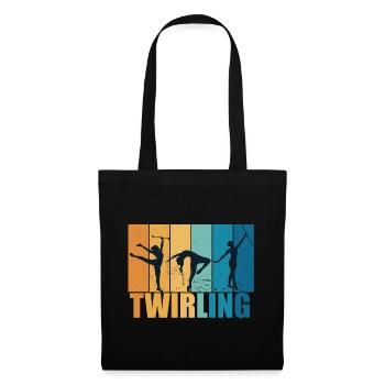 Baton Twirling Sport Vintage Gift - Tote Bag - black - Front