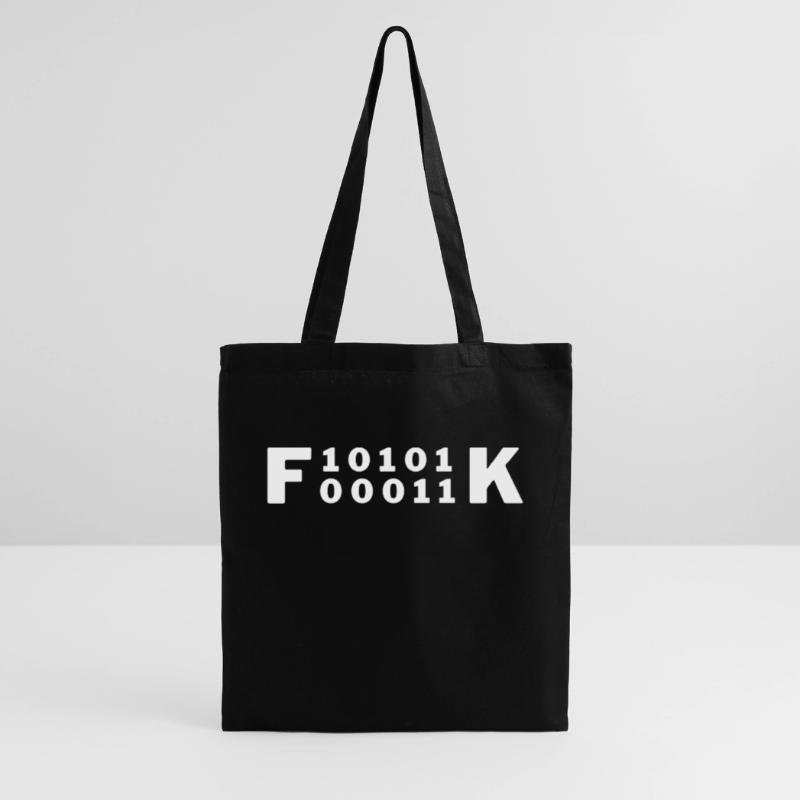 Fuck Binärcode Binar Code Informatiker Geschenk Stoffbeutel