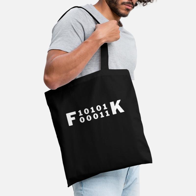 Fuck Binärcode Binar Code Informatiker Geschenk Stoffbeutel