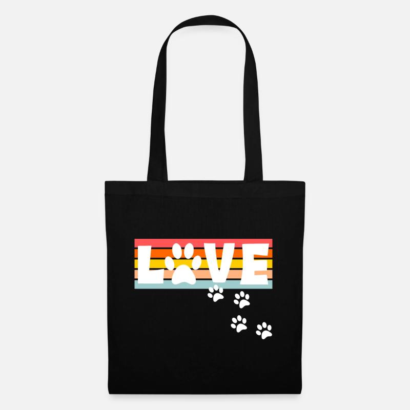 Hunde Liebe - Stoffbeutel - Schwarz