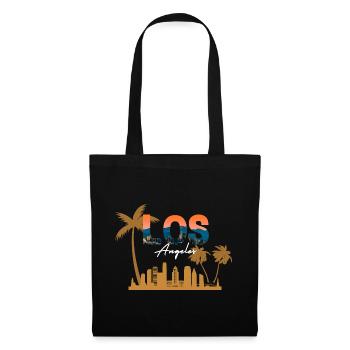 LA Sunset Skyline Palm Art - Tote Bag - black - Front