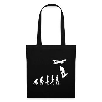 Skysurfing Skydiving Skydiver Evolution - Tote Bag - black - Front