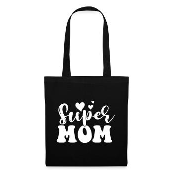 Super maman - Sac en tissu - noir - Devant