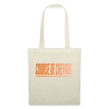 COURSE DE CHEVAUX CADEAU SPORT - Sac en tissu - nature - Devant