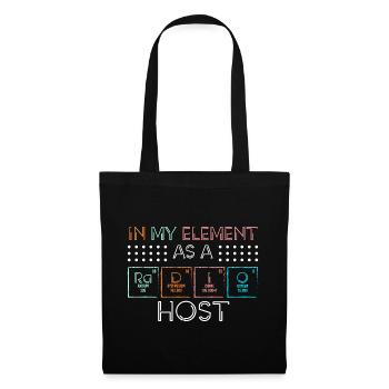 Podcast Announcement Speaker Broadcast - Tote Bag - black - Front