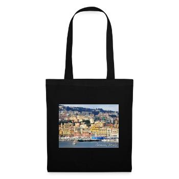 Gênes Italie – GÊNES Italie Port - Sac en tissu - noir - Devant