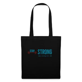 Restez forts - Sac en tissu - noir - Devant