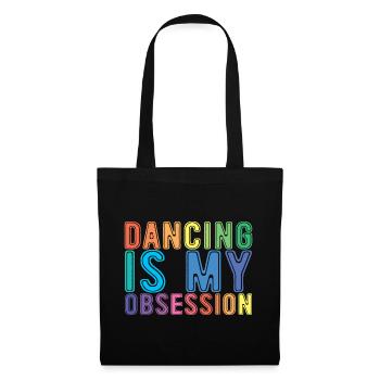 La danse est mon obsession - Sac en tissu - noir - Devant