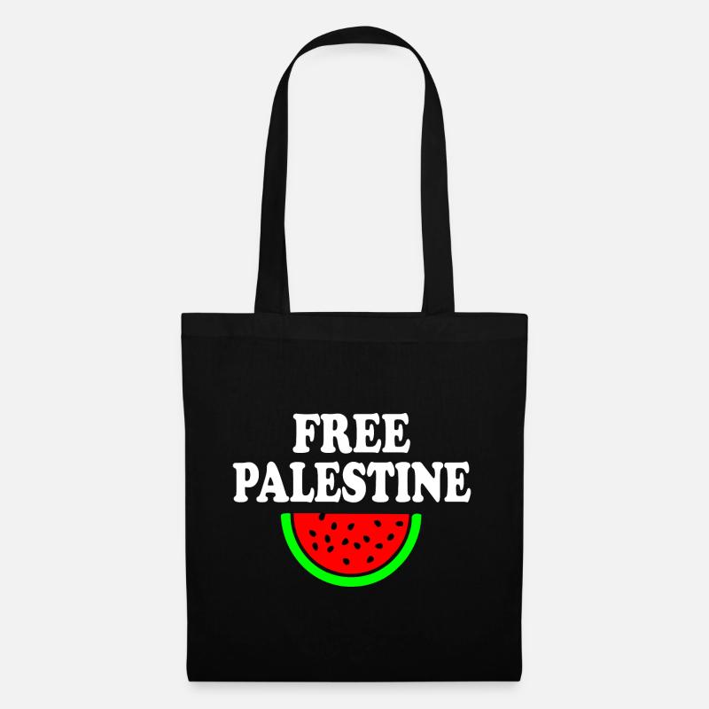 Free palestine - Stoffbeutel - Schwarz