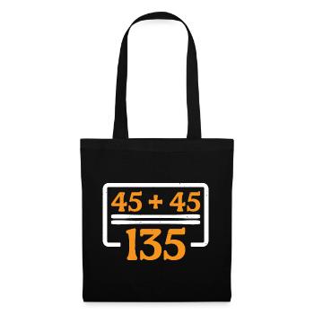 45 + 45 = 135 30 - Sac en tissu - noir - Devant