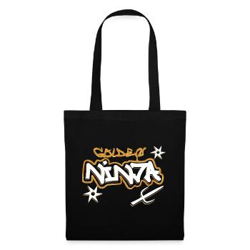 Golden Ninja - Stoffbeutel - Schwarz - Vorne