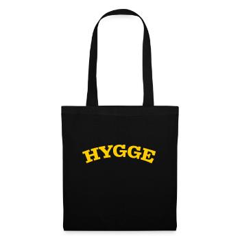 Hygge Style de vie scandinave - Sac en tissu - noir - Devant