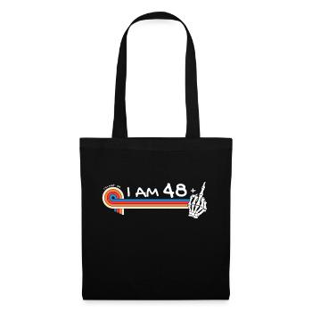I Am 48 Plus Middle Finger - 49th Birthday - Tote Bag - black - Front