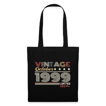 October 1999 Retro Anniversary 1999 October 1999 - Tote Bag - black - Front