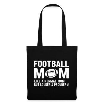 Stolze Lustige Fußball Mama Design Mutter - Stoffbeutel - Schwarz - Vorne
