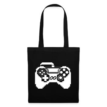 Game Controller Pixel Graphics - Tote Bag - black - Front
