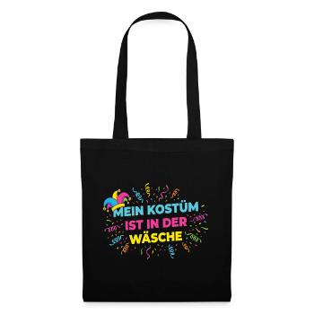Mon costume dans la blanchisserie – Chemise drôle de carnaval - Sac en tissu - noir - Devant