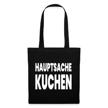 Kuchen - Stoffbeutel - Schwarz - Vorne