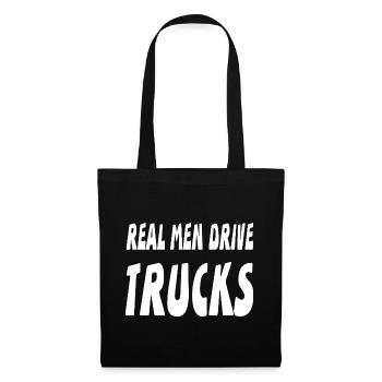 camion - Sac en tissu - noir - Devant