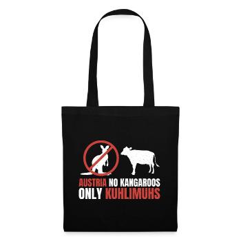 Austria without kangaroos – only cow limuhs - Tote Bag - black - Front
