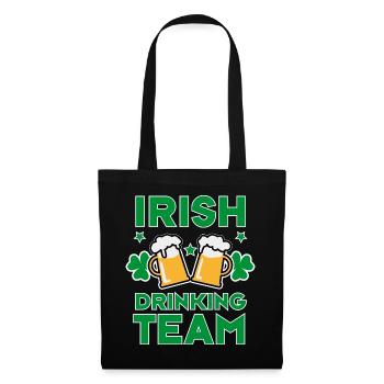 46 Irish Drinking Team Try to keep up - Stoffbeutel - Schwarz - Vorne
