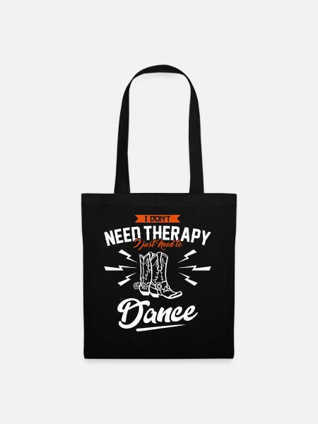 I Need to dance - Stoffbeutel - Schwarz
